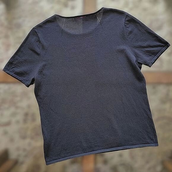 Vtg Rodier black lightweight knit sweater set - Picture 5 of 16